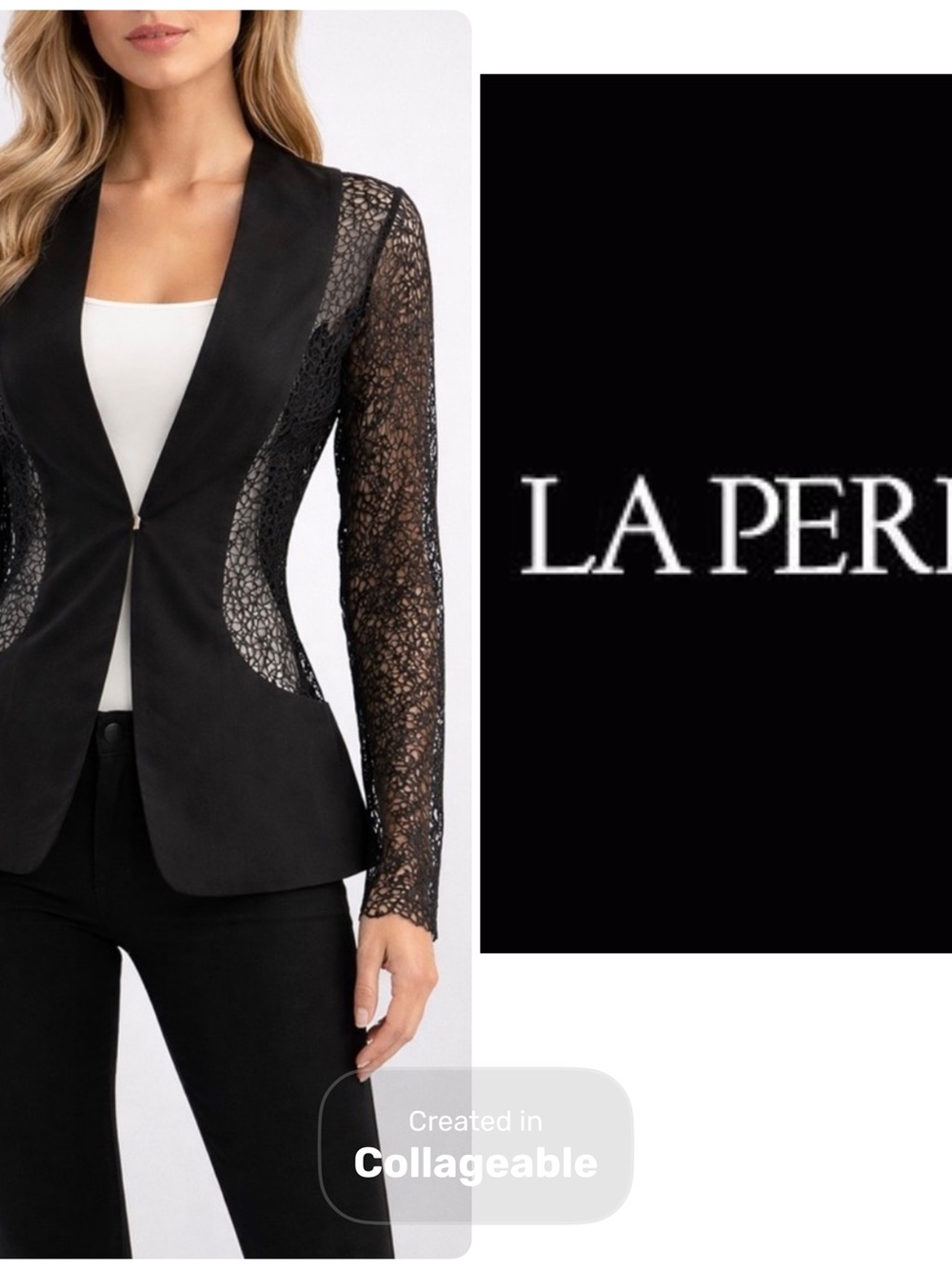 ‼️WOW‼️ LA PERLA LACE BLAZER Rare No Longer Available on line. GUC‼️🖤